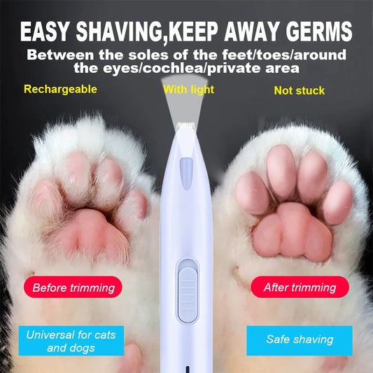 Pet Hair Trimmer – Electric Grooming Cutter for Face, Paws & Ears